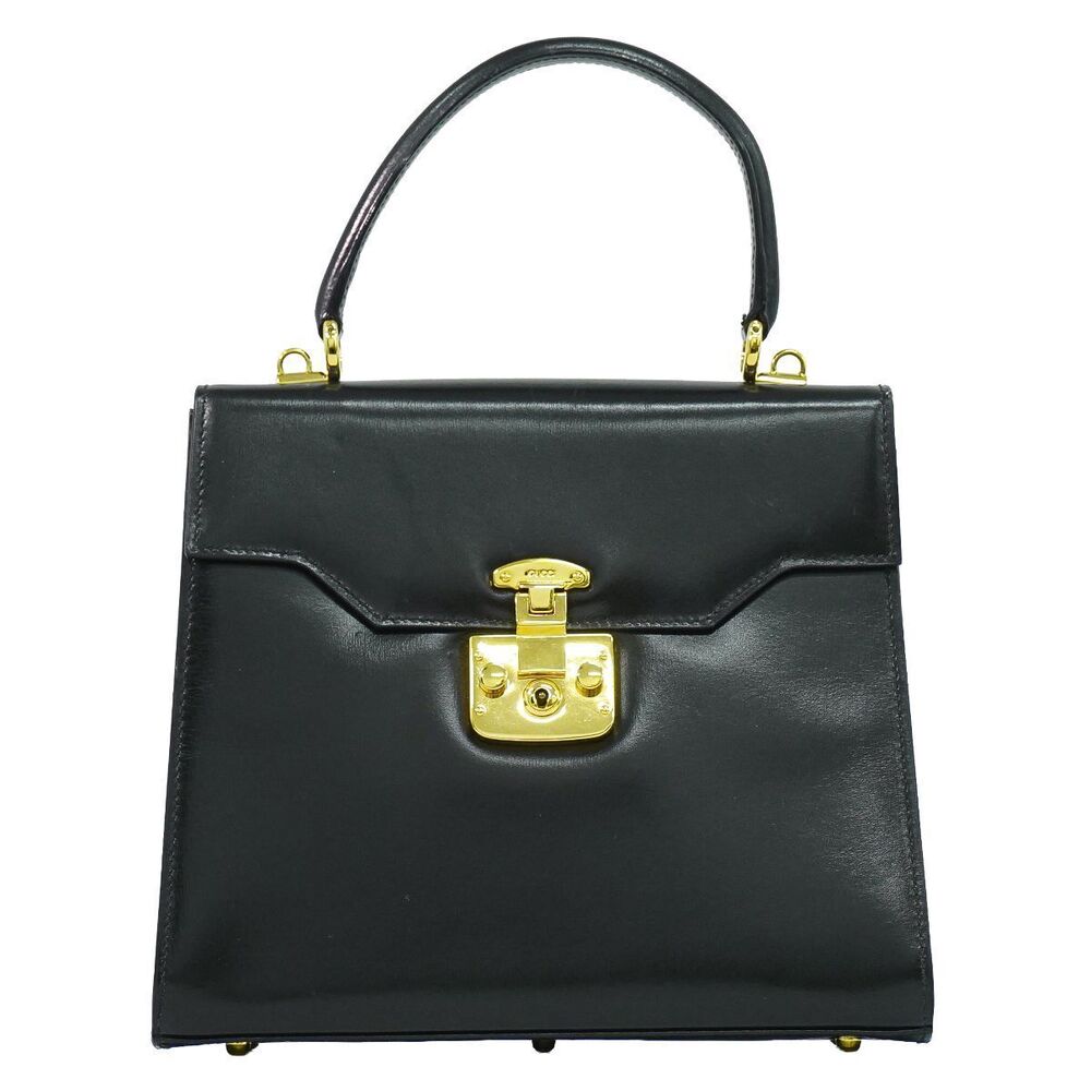 Gucci Lady Lock handbag leather black
